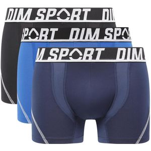 Set van 3 boxershorts DIM. Katoen materiaal. Maten L. Blauw kleur