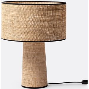 Dolkie - Tafellamp - Beige - Raffia