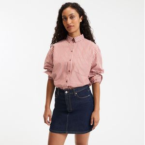 MARLÈNE LA REDOUTE COLLECTIONS - Gestreept Overhemd - Roze/Camel - Katoen