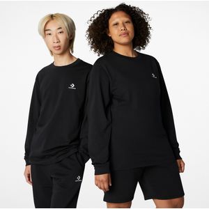 Converse GO-TO EMBROIDERED STAR CHEVRON T-shirt - Zwart - 100% Katoen