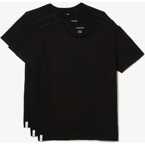 Set van 3 T-shirts met ronde hals LACOSTE. Katoen materiaal. Maten XL. Zwart kleur