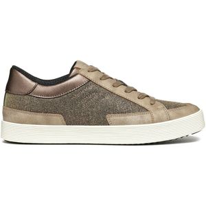 GEOX D BLOMIEE Dames Veterschoenen - TAUPE