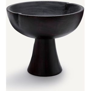 Kuchoma AM.PM. Schaal op Voet - Zwart - Gebrand Mahoniehout