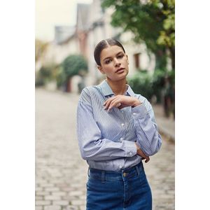 LA PETITE ÉTOILE - CORALIA - Hemd - Blauw/Wit - Katoen