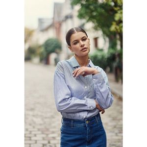 LA PETITE ÉTOILE - CORALIA - Hemd - Blauw/Wit - Katoen