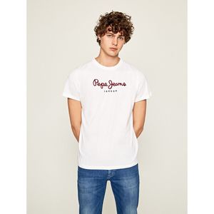 T-shirt met ronde hals Eggo PEPE JEANS. Katoen materiaal. Maten XL. Wit kleur