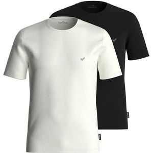 Set van 2 T-shirts met ronde hals Rift KAPORAL. Katoen materiaal. Maten 3XL. Wit kleur
