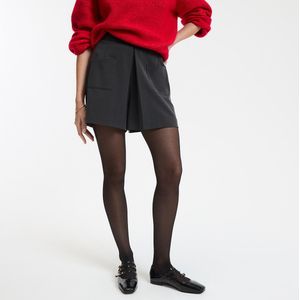 LA REDOUTE COLLECTIONS - Korte Broek - Antraciet Grijs - Hoge Taille - Polyester