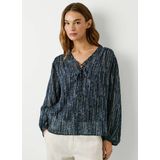 Pepe Jeans - PL3051281 - Blouse - Blauw - Viscose - Lange Mouwen