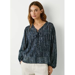 Pepe Jeans - PL3051281 - Blouse - Blauw - Viscose - Lange Mouwen