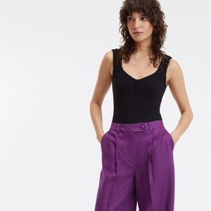 LA REDOUTE COLLECTIONS - Mouwloze Body - Zwart - Polyester