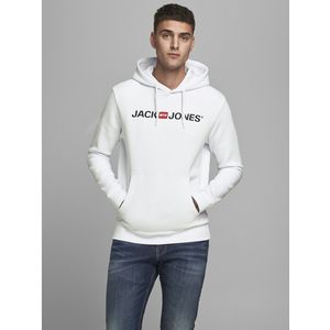 Hoodie JACK & JONES. Katoen materiaal. Maten XS. Wit kleur