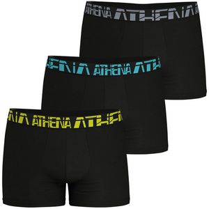 Set van 3 boxershorts, tweede huid ATHENA. Polyamide materiaal. Maten XXL. Zwart kleur