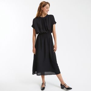 LA REDOUTE COLLECTIONS - Wijd Uitlopende Lange Jurk - Zwart - Polyester