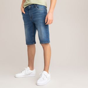 Bermuda in jeans LA REDOUTE COLLECTIONS. Denim materiaal. Maten 10 jaar - 138 cm. Blauw kleur