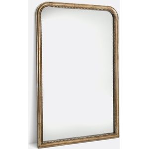 Afsan - Spiegel - Goudkleur - Massief Mangohout