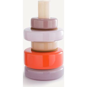 Maveo - AM.PM. - Vaas - Multicolor - H32 cm - Handgeblazen Glas