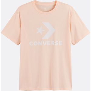 Converse - T-shirt - Lichtroze - Katoen - Korte Mouwen