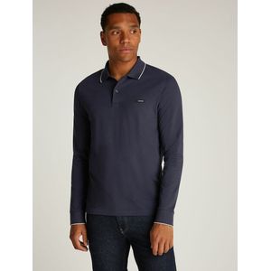 Calvin Klein - Stretch Tipping - Poloshirt - Katoen - Blauw