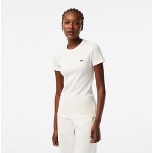 LACOSTE - T-shirt - Beige - Katoen