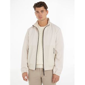 Vest in 2 stoffen, zonder kap, softshell CALVIN KLEIN. Polyester materiaal. Maten XL. Beige kleur