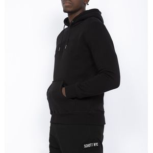 Hoodie SCHOTT. Katoen materiaal. Maten XL. Zwart kleur