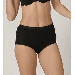 SLOGGI - Basic - Maxi Slips - Zwart - Katoen - Set van 6