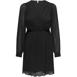 ONLY - Korte Plisséjurk - Zwart - 100% Polyester
