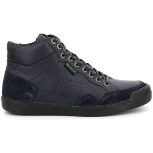 Hoge sneakers in leer Triparty 2 KICKERS. Leer materiaal. Maten 42. Blauw kleur