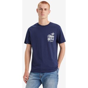 T-shirt met ronde hals en logo LEVI'S. Katoen materiaal. Maten S. Blauw kleur