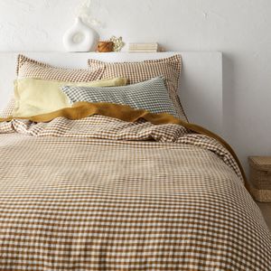 La Redoute Intérieurs - Acélie - Dekbedovertrek - Bronskleur - Gewassen Linnen