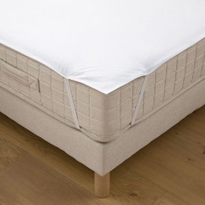 Waterafstotende matrasbescherming in molton, anti-mijt LA REDOUTE INTERIEURS.  materiaal. Maten 120 x 190 cm. Wit kleur