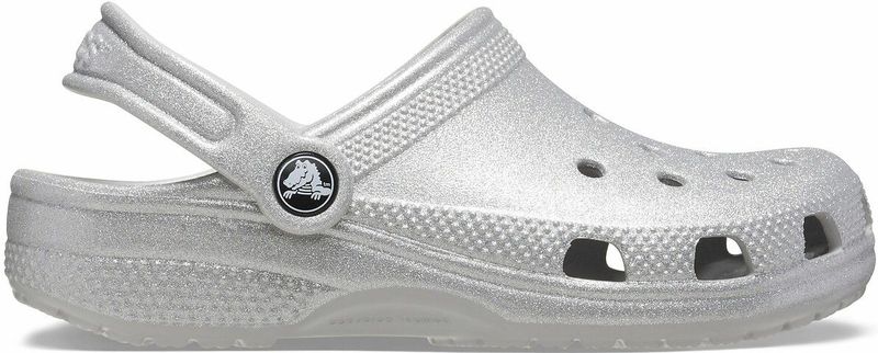 Klompen Classic Glitter T CROCS. Synthetisch materiaal. Maten 25/26. Zilver kleur