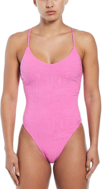 Badpak Retro Flow NIKE.  materiaal. Maten L. Roze kleur