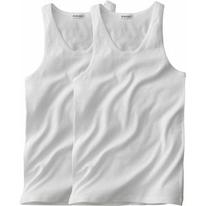 Set van 2 singlets Héritage EMINENCE. Katoen materiaal. Maten L. Wit kleur