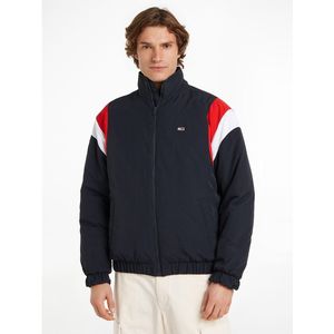 TOMMY JEANS - Jasje Zonder Kap - Colorblock - Blauw - Polyamide