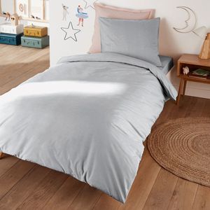 LA REDOUTE INTERIEURS - Scénario - Dekbedovertrek - Parelgrijs - Perkalkatoen
