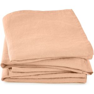 Set van 4 servetten van gewassen linnen Victorine
