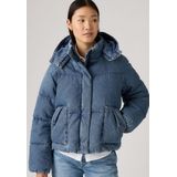 Levi's - WESTERN BUBBLE SHORTIE - Donsjas - Blauw