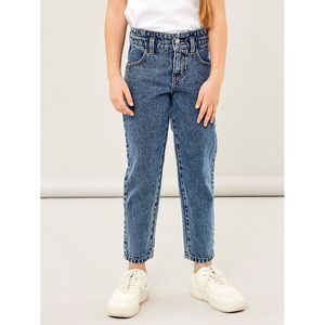 Jeans Mom, baggy snit NAME IT. Katoen materiaal. Maten 8 jaar - 126 cm. Blauw kleur