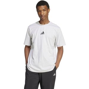 adidas - PHOTO TEE - Sportshirt - Lichtgrijs - 100% Katoen