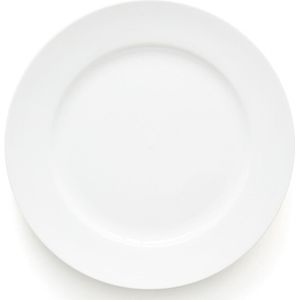 Set van 4 platte borden in porselein, Ginny LA REDOUTE INTERIEURS. Porselein materiaal. Maten één maat. Wit kleur