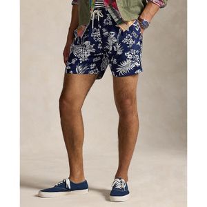 POLO RALPH LAUREN - Bedrukte Zwemshort - Marineblauw - 100% Polyester