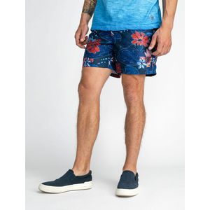 Zwemshort met bloemenprint PETROL INDUSTRIES.  materiaal. Maten XXL. Blauw kleur