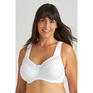 Miss Mary Of Sweden - Broderie Anglaise - BH - Wit - Katoen