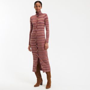 LA REDOUTE COLLECTIONS - Trui-jurk - Rood - Lang - Lange Mouwen