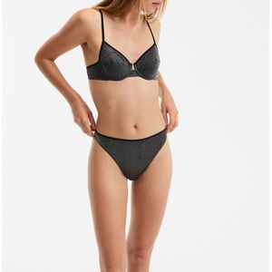 TAMARIS LA REDOUTE COLLECTIONS - Slip - Zwart - Microvezel en Gemetalliseerde Vezel