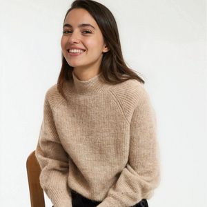 La Redoute Collections - Signature Aristide - Trui - Mêleebeige - Alpaca Materiaal