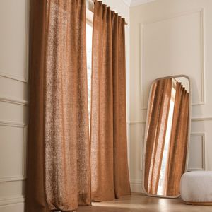 Cedal - Dikke Linnen Gordijn - Havana - Verborgen Lussen - 140 x 260 cm