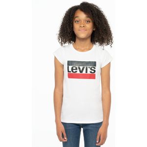 T-shirt LEVI'S KIDS. Katoen materiaal. Maten 3 jaar - 94 cm. Wit kleur